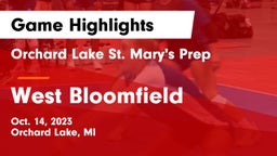 Orchard Lake St. Mary's Prep vs West Bloomfield  Game Highlights - Oct. 14, 2023