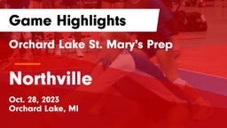 Orchard Lake St. Mary's Prep vs Northville Game Highlights - Oct. 28, 2023