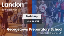 Matchup: Landon  vs. Georgetown Preparatory School 2017