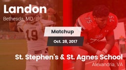 Matchup: Landon  vs. St. Stephen's & St. Agnes School 2017