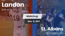 Matchup: Landon  vs. St. Albans  2017
