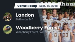 Recap: Landon  vs. Woodberry Forest 2018