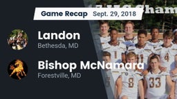 Recap: Landon  vs. Bishop McNamara  2018