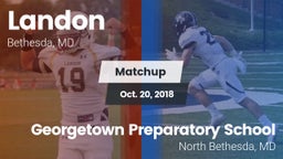 Matchup: Landon  vs. Georgetown Preparatory School 2018