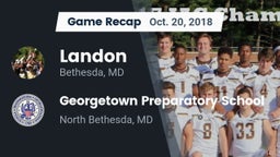 Recap: Landon  vs. Georgetown Preparatory School 2018