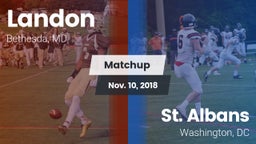 Matchup: Landon  vs. St. Albans  2018
