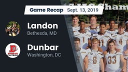 Recap: Landon  vs. Dunbar  2019
