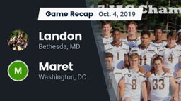 Recap: Landon  vs. Maret  2019