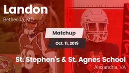Matchup: Landon  vs. St. Stephen's & St. Agnes School 2019