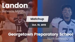 Matchup: Landon  vs. Georgetown Preparatory School 2019