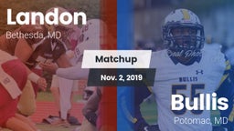 Matchup: Landon  vs. Bullis  2019