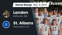 Recap: Landon  vs. St. Albans  2019