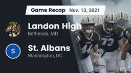 Recap: Landon High vs. St. Albans  2021
