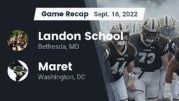 Recap: Landon School vs. Maret  2022