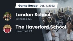 Recap: Landon School vs. The Haverford School 2022
