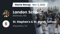 Recap: Landon School vs. St. Stephen's & St. Agnes School 2022