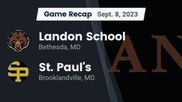 Recap: Landon School vs. St. Paul's  2023