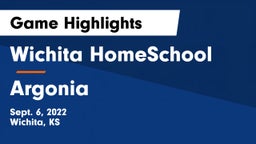 Wichita HomeSchool  vs Argonia Game Highlights - Sept. 6, 2022