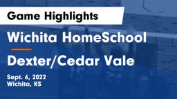 Wichita HomeSchool  vs Dexter/Cedar Vale Game Highlights - Sept. 6, 2022