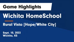 Wichita HomeSchool  vs Rural Vista [Hope/White City]  Game Highlights - Sept. 10, 2022