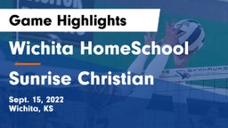 Wichita HomeSchool  vs Sunrise Christian  Game Highlights - Sept. 15, 2022