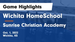Wichita HomeSchool  vs Sunrise Christian Academy Game Highlights - Oct. 1, 2022