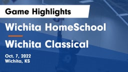 Wichita HomeSchool  vs Wichita Classical Game Highlights - Oct. 7, 2022
