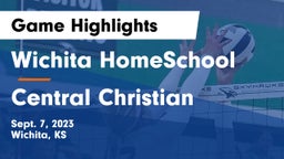 Wichita HomeSchool  vs Central Christian Game Highlights - Sept. 7, 2023