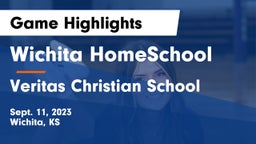 Wichita HomeSchool  vs Veritas Christian School Game Highlights - Sept. 11, 2023
