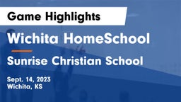 Wichita HomeSchool  vs Sunrise Christian School Game Highlights - Sept. 14, 2023