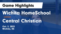 Wichita HomeSchool  vs Central Christian  Game Highlights - Oct. 3, 2023