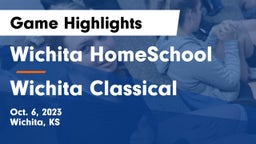 Wichita HomeSchool  vs Wichita Classical Game Highlights - Oct. 6, 2023