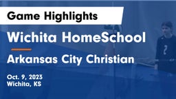 Wichita HomeSchool  vs Arkansas City Christian Game Highlights - Oct. 9, 2023