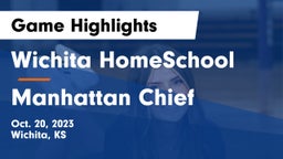Wichita HomeSchool  vs Manhattan Chief Game Highlights - Oct. 20, 2023
