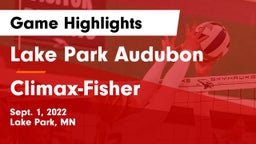 Lake Park Audubon  vs ******-Fisher  Game Highlights - Sept. 1, 2022