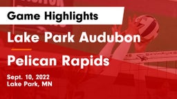 Lake Park Audubon  vs Pelican Rapids Game Highlights - Sept. 10, 2022