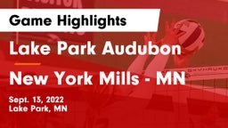 Lake Park Audubon  vs New York Mills  - MN Game Highlights - Sept. 13, 2022