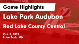 Lake Park Audubon  vs Red Lake County Central Game Highlights - Oct. 8, 2022