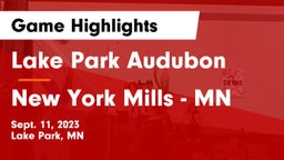 Lake Park Audubon  vs New York Mills  - MN Game Highlights - Sept. 11, 2023