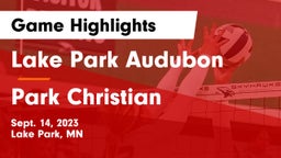 Lake Park Audubon  vs Park Christian  Game Highlights - Sept. 14, 2023