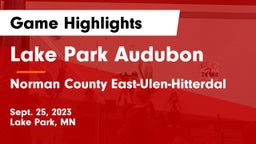 Lake Park Audubon  vs Norman County East-Ulen-Hitterdal Game Highlights - Sept. 25, 2023