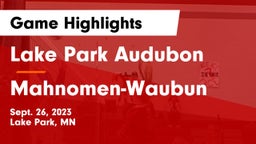 Lake Park Audubon  vs Mahnomen-Waubun  Game Highlights - Sept. 26, 2023