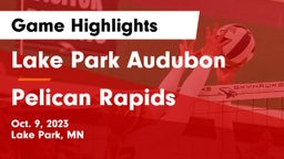 Lake Park Audubon  vs Pelican Rapids Game Highlights - Oct. 9, 2023