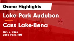 Lake Park Audubon  vs Cass Lake-Bena  Game Highlights - Oct. 7, 2023