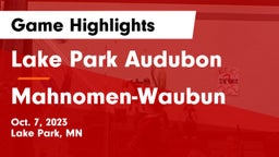 Lake Park Audubon  vs Mahnomen-Waubun  Game Highlights - Oct. 7, 2023