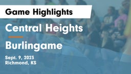 Central Heights  vs Burlingame  Game Highlights - Sept. 9, 2023