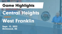 Central Heights  vs West Franklin Game Highlights - Sept. 12, 2023