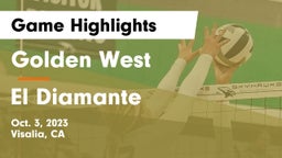 Golden West  vs El Diamante  Game Highlights - Oct. 3, 2023