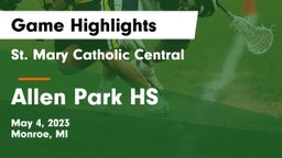St. Mary Catholic Central  vs Allen Park HS Game Highlights - May 4, 2023