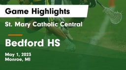 St. Mary Catholic Central  vs Bedford HS Game Highlights - May 1, 2023